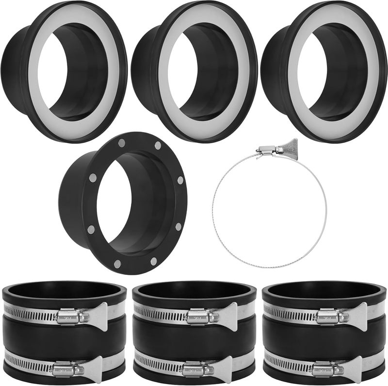 Senmy 4" Magnetic Dust Collection Fittings 7-pack with Quick Connect Magnetic Fittings for Dust Collectors, Efficiently Transfer Hoses Between Machines - Image 1